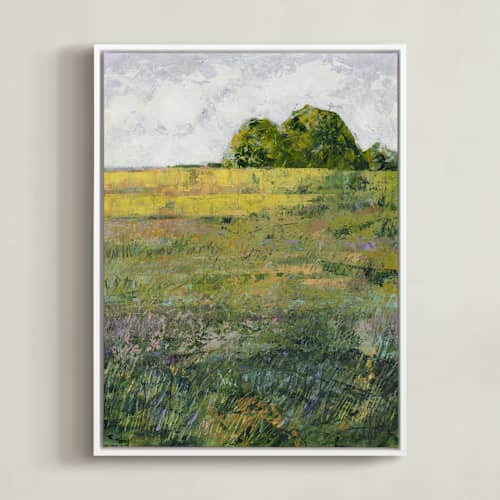 This is a meadow green art with standard by Kristi Visser called meadow glow