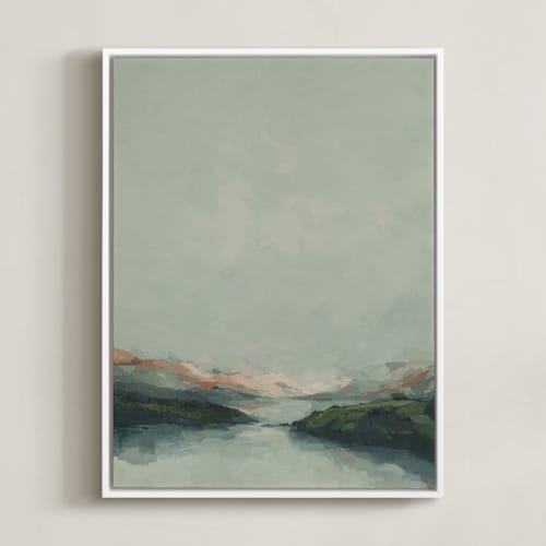 This is a mint art with standard by Wendy Keller called waterton glacier