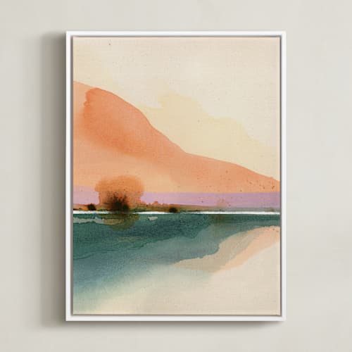 This is a orange art with standard by Shina Choi called orange sunset scenery 1