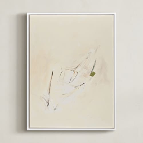 This is a cream art with standard by Caryn Owen called spring abstract diptych ii