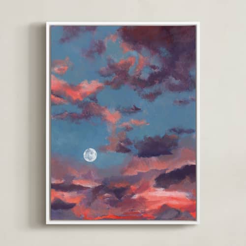This is a moonrise art with standard by Aimee Schreiber called moonrise