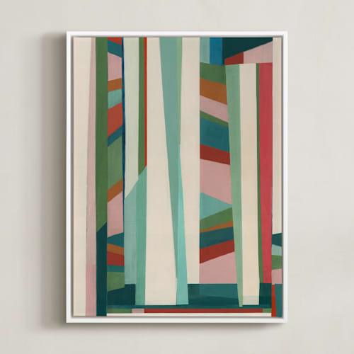 This is a succulent green art with standard by Pippin Schupbach called scaffolding