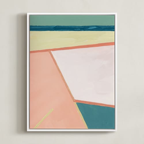 This is a earth tone green art with standard by Christina Flowers called i think i could be happy here ii