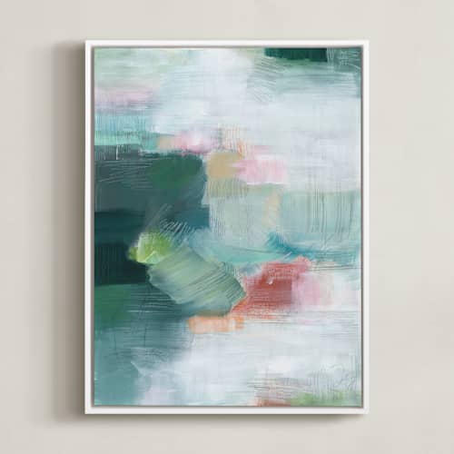 This is a forest green art with standard by AlisonJerry called cascading forest 2