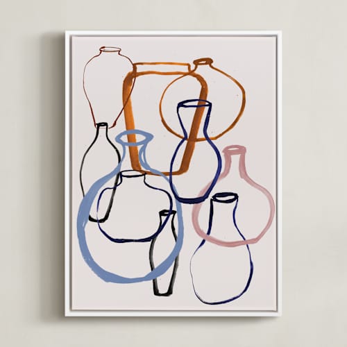 This is a caramel art with standard by Cass Loh called vase outline