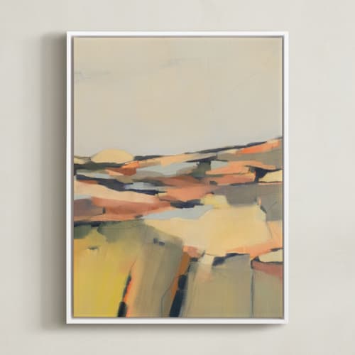 This is a pale sunny yellow art with standard by Ashley Armistead called sunny landscape 2