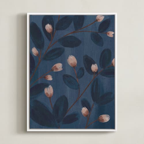 This is a pale pink art with standard by Angel Walker called moody florals i