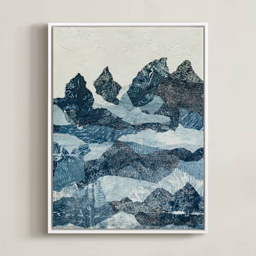 This is a tidal drift art with standard by Courtney Crane called torn tides 1
