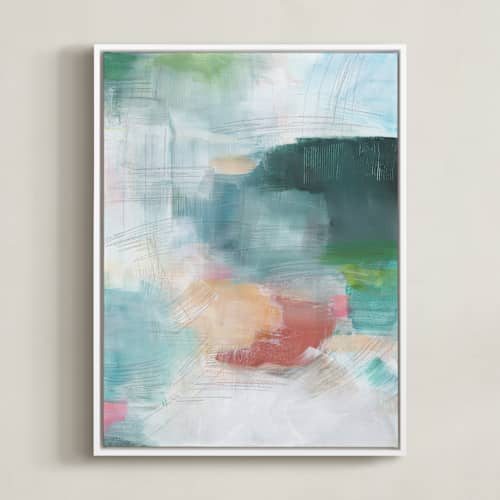 This is a forest green art with standard by AlisonJerry called cascading forest 1