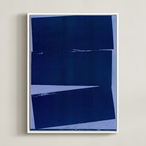 This is a midnight blue art with standard by Marta Crea called blue wall