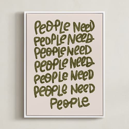 This is a hunter art with standard by Lissabeth Anglin called people need people