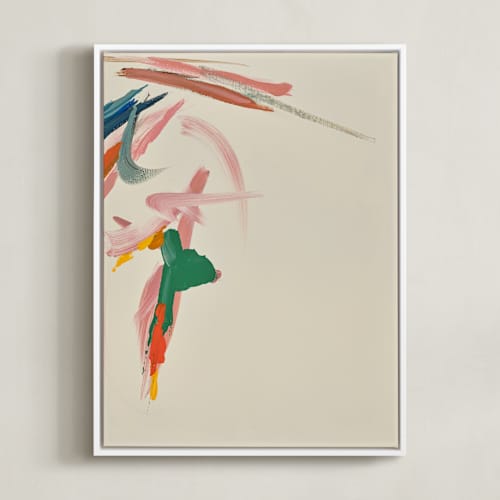 This is a cream and multicolor art with standard by Caryn Owen called tropical views 2