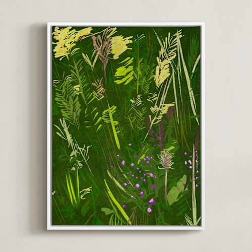 This is a forest green art with standard by Michael Hovitch called a view in green