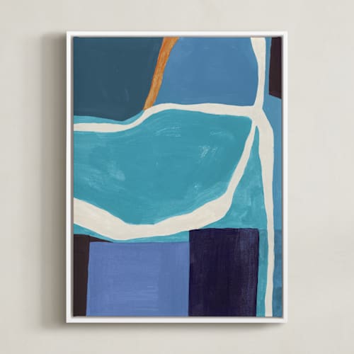 This is a ocean blue art with standard by Lena Erysheva called contrast