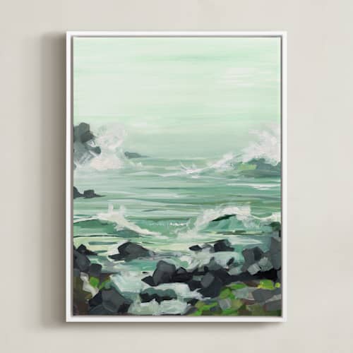 This is a sea spray green art with standard by BROOK PAGE called west coastal 2