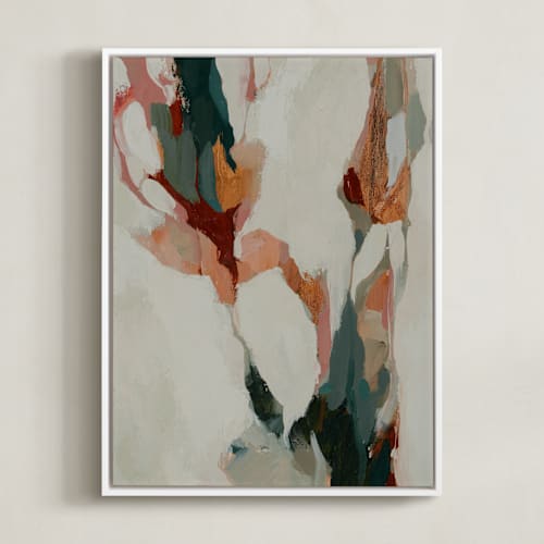 This is a warm grey art with standard by Wendy Keller called winter thaw no. 2