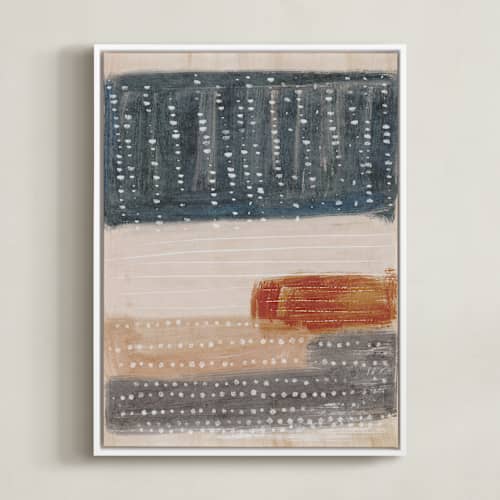 This is a gray blue art with standard by Angel Walker called light rustic formation ii