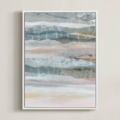 This is a dove grey art with standard by Lara Eckerman called glowing frost i