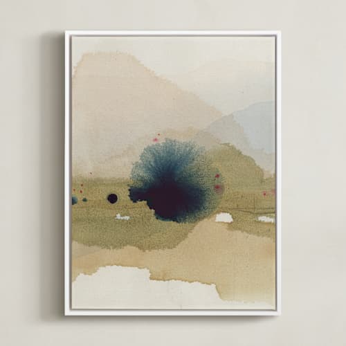 This is a viridian art with standard by Shina Choi called viridian misty lake ii