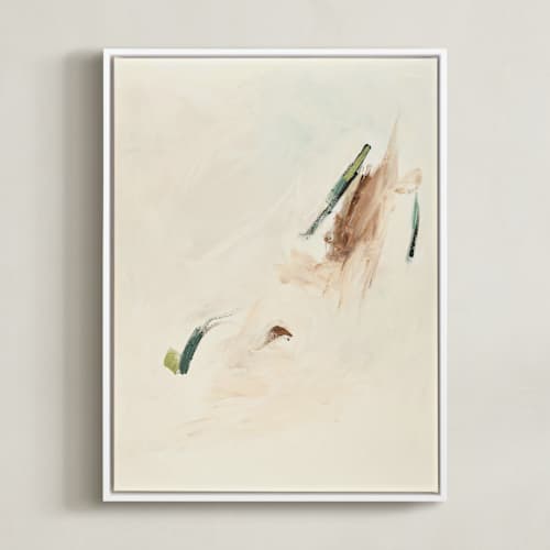 This is a cream art with standard by Caryn Owen called spring abstract diptych i