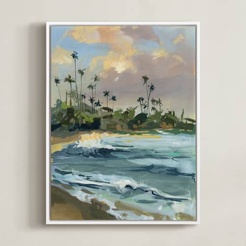 This is a sunset peach art with standard by BROOK PAGE called west coastal 3