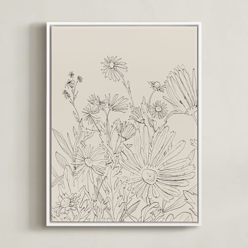 This is a sand art with standard by Catilustre called field of wild flowers i