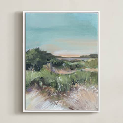 This is a misty blue art with standard by AlisonJerry called sunset on the dunes 1