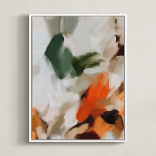 This is a pumpkin orange art with standard by Parima Studio called good morning cafe no.1