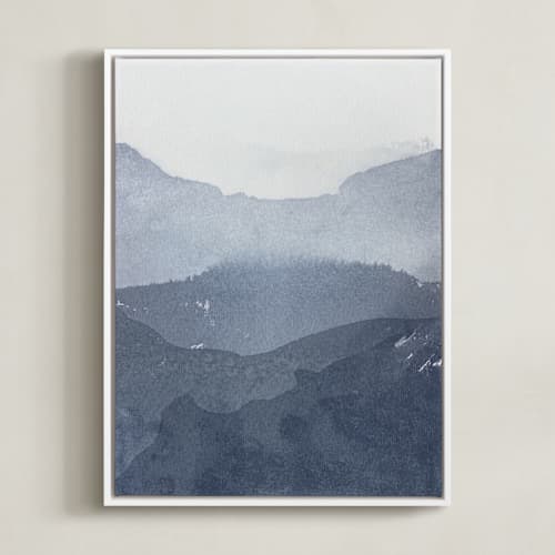 This is a indigo art with standard by Julia Contacessi called sacred beginning no. 1