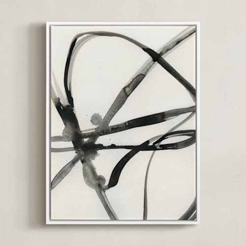 This is a black and white art with standard by Mary Gaspar called plant cell 1