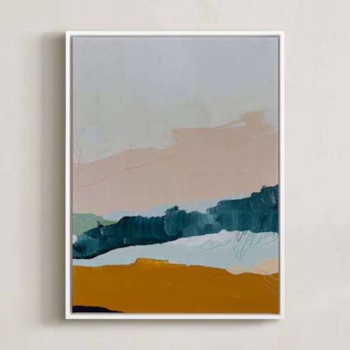 This is a river blue art with standard by Kayla King called moving mountains i