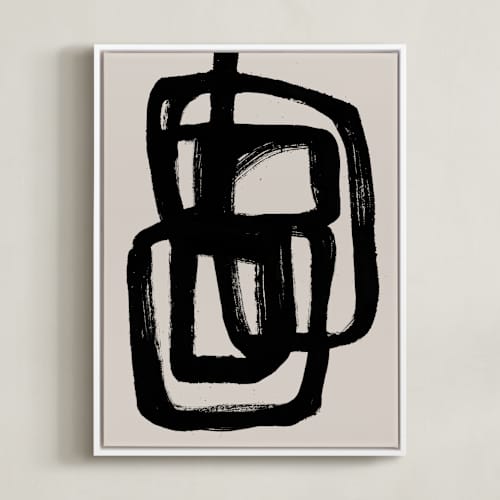 This is a obsidian art with standard by Cass Loh called abstract ink brush