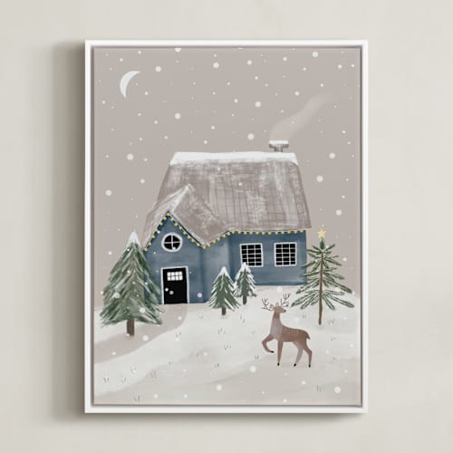 This is a dusk art with standard by Maja Cunningham called winter's night