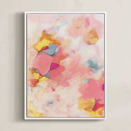 This is a hibiscus pink art with standard by Mya Bessette called more than enough