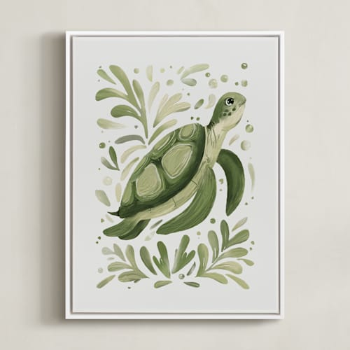 This is a sea glass art with standard by Corrina Reid called sea spirits 2