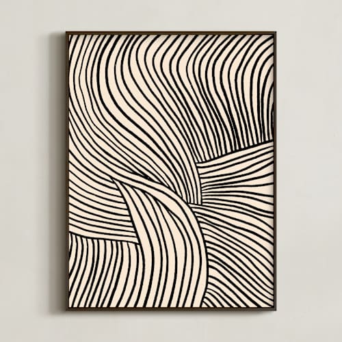 This is a onyx art with standard by Iveta Angelova called flowing lines