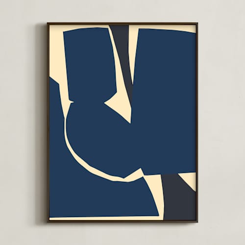 This is a indigo art with standard by Deborah Velasquez called still iii