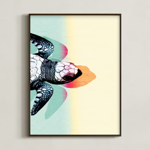 This is a light aqua art with standard by The Savage Label called new life