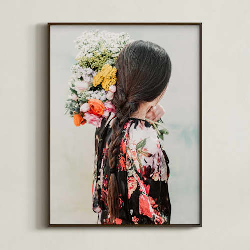 This is a peony art with standard by Alicia Abla called flourish