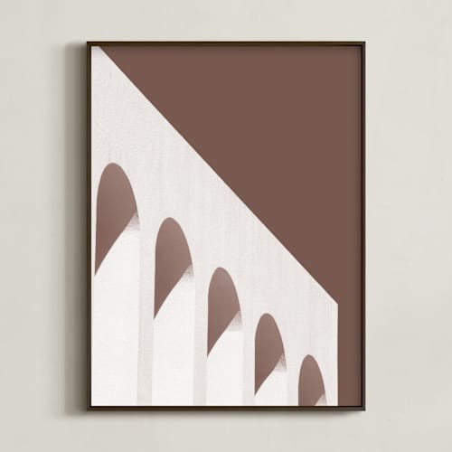This is a brick art with standard by Alaric Yanos called arches in black and white
