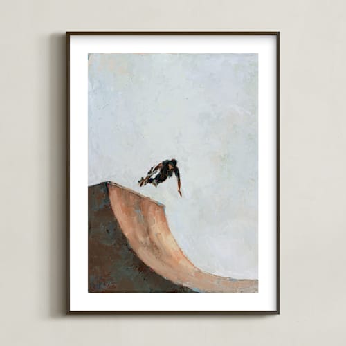 This is a stone art with standard by Wendy Keller called skate