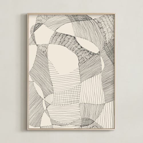 This is a ivory black art with standard by Catilustre called random land ii