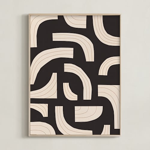 This is a licorice black art with standard by Alisa Galitsyna called rhythm