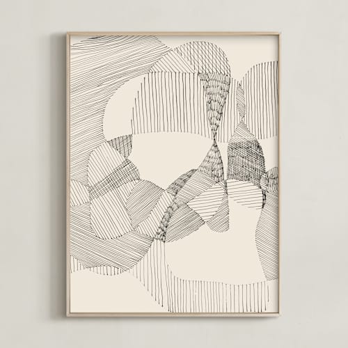 This is a ivory black art with standard by Catilustre called random land i