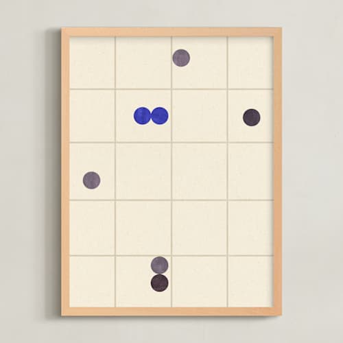 This is a ultramarine art with standard by Sumak Studio called dots, lines 1