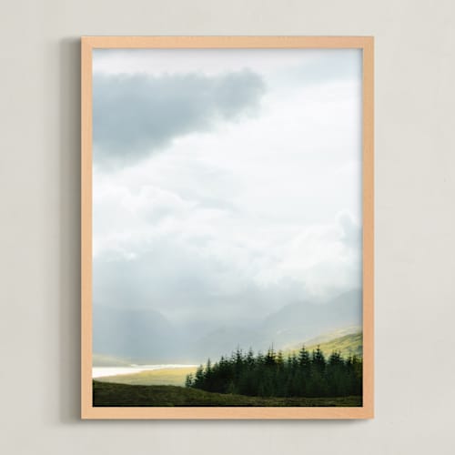 This is a cloud gray art with standard by Jacquelyn Sloane Siklos called highland view 2