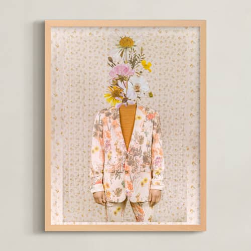 This is a golden meadow art with standard by Theresa Bear called forever blooming