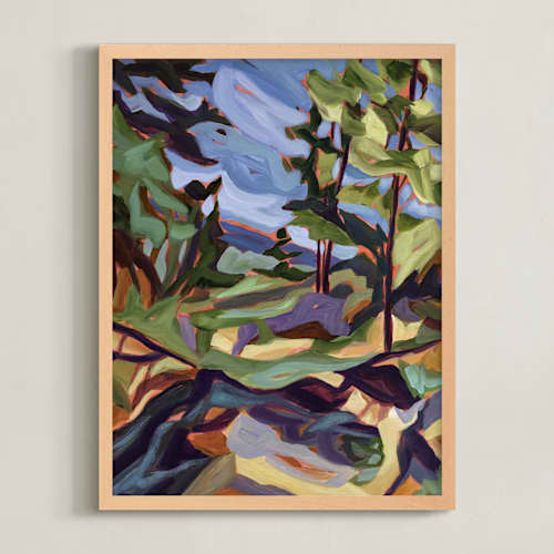 This is a olive art with standard by Theresa Edwards called from the path