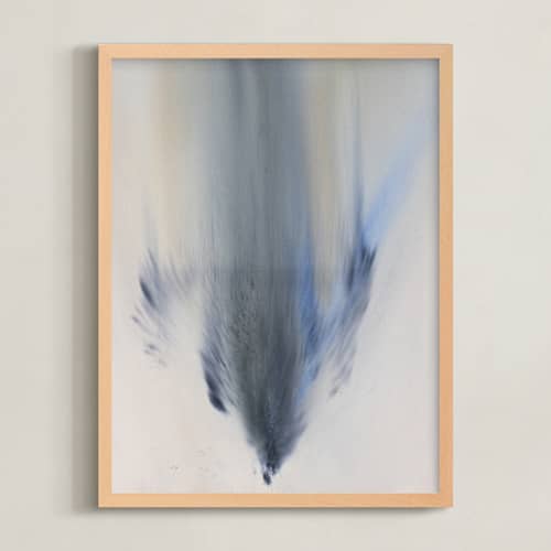 This is a blue grey art with standard by Christa called freefall
