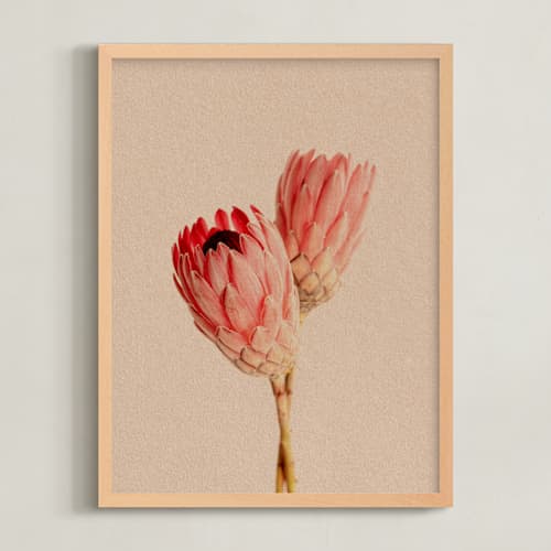 This is a clay art with standard by Paola Benenati called protea collection 2